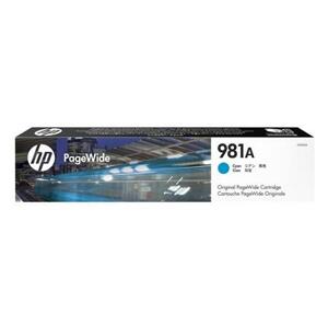 HP 981A (J3M68A, azurová) - inkoust pro HP PageWide Enterprise Color MFP 586; PageWide Managed Color E55650, 6.000str.; J3M68A