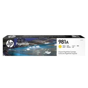 HP 981A (J3M70A, žlutá) - inkoust pro HP PageWide Enterprise Color MFP 586; PageWide Managed Color E55650, 6.000str.; J3M70A