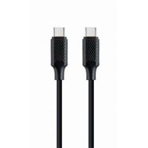 Kabel CABLEXPERT USB PD (Power Delivery), 100W, Type-C na Type-C kabel (CM/CM), 1,5m, datový a napájecí, černý; CC-USB2-CMCM100-1.5M