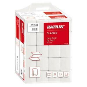 Katrin Papírové ručníky, bílá, skládané, dvouvrstvé, 200 ks; KHH375H