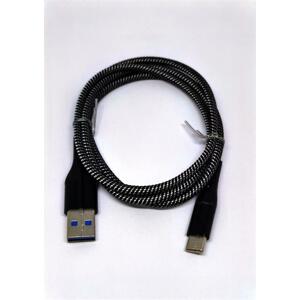 Crono kabel USB 2.0/  USB A samec - USB C, 1,0m, carbon černý high premium; F191cBL