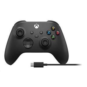 Microsoft Xbox Wireless Controller černý + USB-C kabel; 1V8-00002