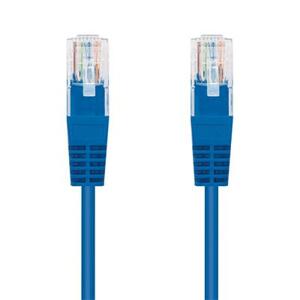 Kabel C-TECH patchcord Cat5e, UTP, modrý, 0,25m; CB-PP5-025B