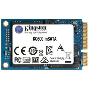 Kingston SSD 1TB (1024GB) KC600 SATA3 mSATA (R:550, W:500MB/s); SKC600MS/1024G