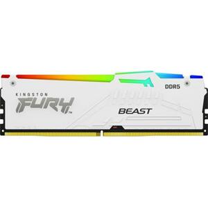 Kingston DIMM DDR5 FURY Beast White RGB XMP 16GB 5200MT/s CL40; KF552C40BWA-16