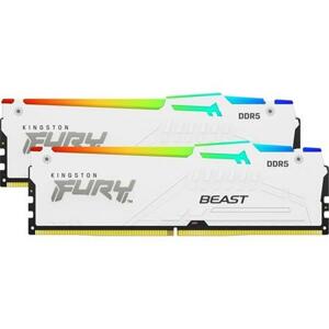 Kingston DIMM DDR5 (Kit of 2) FURY Beast White RGB EXPO 32GB 5600MT/s CL36; KF556C36BWEAK2-32