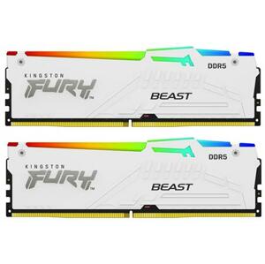 Kingston DIMM DDR5 (Kit of 2) FURY Beast White RGB XMP 32GB 5200MT/s CL40; KF552C40BWAK2-32