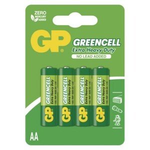 GP Zinková baterie Greencell AA (R6); B1221