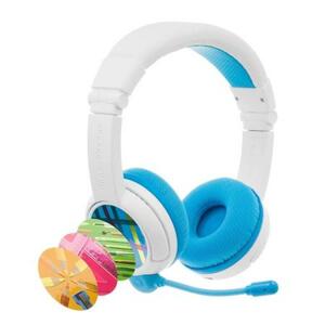 BuddyPhones School+, dětská bezdrátová sluchátka s mikrofonem, Bluetooth, modrá; BT-BP-SCHOOLP-BLUE