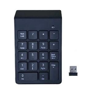 Numerická klávesnice GEMBIRD KPD-W-02, bezdrátová, černá; KPD-W-02