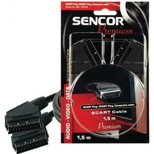 SENCOR SCART konektor - SCART konektor,21-pin., kabel, Délka: 1,5m; SAV 113-015